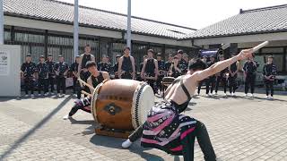 武蔵越生高校和太鼓部「青龍」わっしょい三宅　埼玉伝統工芸会館　午後の部　2018.05.05