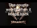 Megadeth - Kick the chair (lyrics)