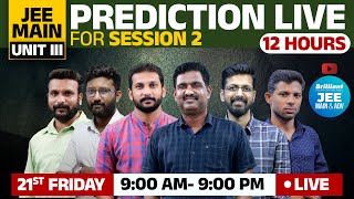 Prediction Live For JEE Main 2025 - Session 2 | 21st Feb 2025