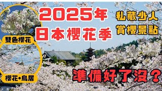 還剩半年不到！ 2025年的日本櫻花季你準備好了嗎？人少景美的賞櫻聖地介紹 櫻花和鳥居 櫻花和五重塔的絕美景色 Are you ready for the sakura season of 2025?