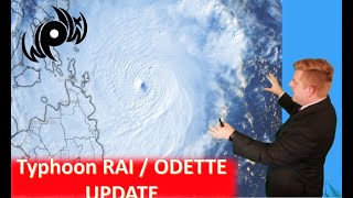 Typhoon Rai / Odette rapidly intensifies, Possible Super Typhoon at Landfall
