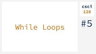 While loops