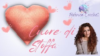 Cuore di stoffa imbottito| come creare un cuore di stoffa | cucito creativo