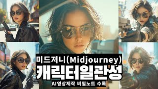 미드저니(midjourney) 캐릭터 일관성 가이드.2- AI영상제작 비밀노트 콘텐츠 수록 | chatGPT | Midjourney |