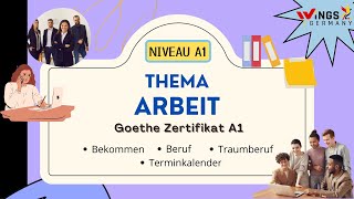 Arbeit | Thema | Goethe A1 Sprechen Teil 2 | Bekommen, Beruf, Traumberuf, Terminkalender | German A1