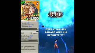 Over 350% TO ULTIMATE DAMAGE!!!-HE DID OVER 17M DAMAGE! (Dragon Ball Legends)