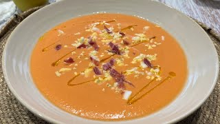 SALMOREJO de manzana, SIN PAN!  Ligero y buenísimo! En MONSIEUR CUISINE SMART, Connect y Plus.