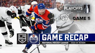 Gm 5: Kings @ Oilers 5/1 | NHL Highlights | 2024 Stanley Cup Playoffs