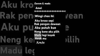 Garam \u0026 madu maaf kalok jelek