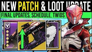 Destiny 2: NEW PATCH INFO & CONTENT SCHEDULE! Final UPDATES, Loot Changes, Weekend Drops, Last Twids