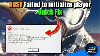 Fix 'Failed to Initialize Player' Error in Rust | Quick \u0026 Easy Solutions