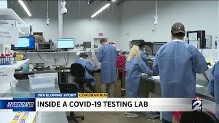 A look inside a COVID-19 testing lab in the Houston-area