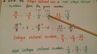 How to identify  INTEGER \u0026 NON INTEGER Rational numbers?-ClassVIII