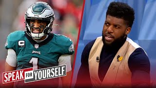 Despite Eagles' loss vs. Bucs, should they be sold on Jalen Hurts? — Acho | NFL | SPEAK FOR YOURSELF