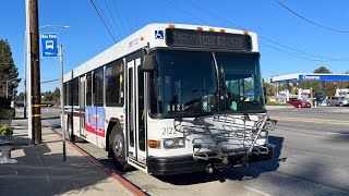 ⁴ᴷ⁶⁰ Throaty Shorty! Santa Clara VTA 2002 Gillig Low Floor 35' #2122 on Route 64B