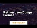 python json dumps format