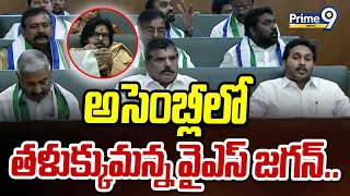 అసెంబ్లీ లో తళుక్కుమన్న వైఎస్ జగన్..! | Jagan In AP Assembly Sessions | Prime9 News