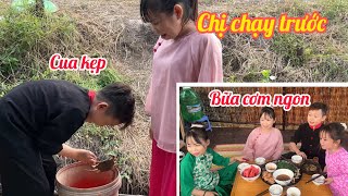 Cô Chủ Nhỏ và Tài Tí Tẹo chuẩn bị bữa ăn thịnh soạn chiêu đãi 3 anh em đi săn bắt