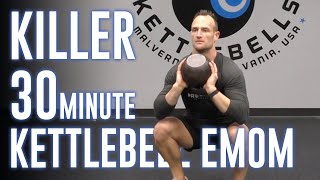 On Demand 30 Minute Kettlebell EMOM Workout with Precision Kettlebells | Follow Along Workouts