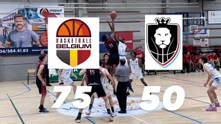 U16 Belgian Lions 🇧🇪🦁 vs U18 Luxembourg 🇱🇺: 75-50 (Exhibition game highlights)