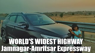 Driving the New Jamnagar-Amritsar Expressway (World's Widest Highway)