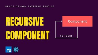 Recursive component design pattern in React JS | step by step guide