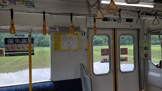 【田園風景を走る通勤電車】田んぼに響く東洋GTO！東武20400系車内走行音