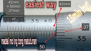 PAANO BASAHIN ANG METRIC MICROMETER | HOW TO READ METRIC MICROMETER | EASY WAY