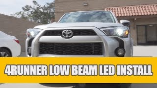 2010-2019 Toyota 4Runner Headlight Low Beam LED Bulb Upgrade \u0026 Install