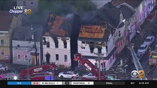Chopper 2 over Paterson fire