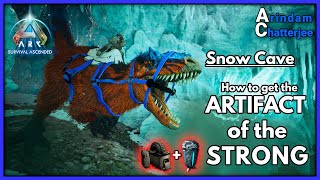 ARK Ascended Island - ARTIFACT OF THE STRONG from Snow Cave (Easiest Way) - S3E23