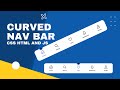 Navigation Menu Indicator using Html CSS & JavaScript | curved effect
