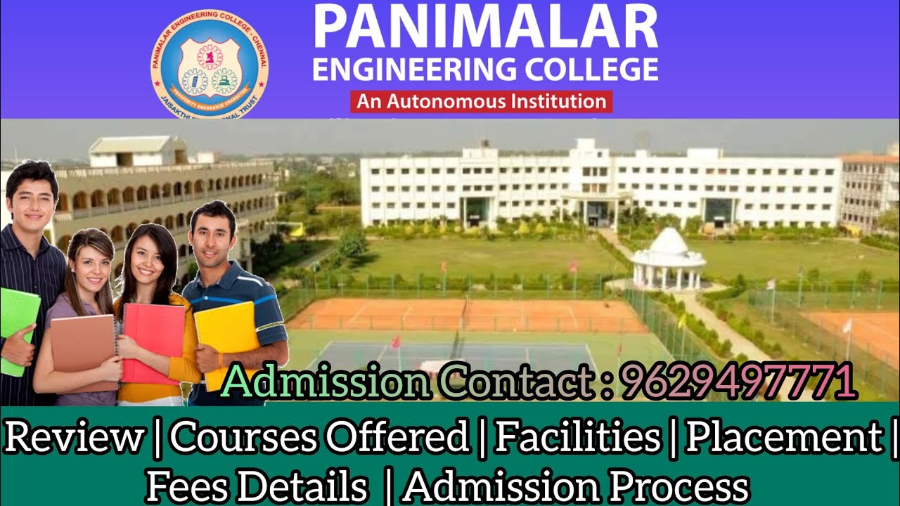 Panimalar Engineering College Autonomous Chennai |Review|Courses ...