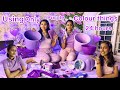Using only purple colour things for 24 hours challenge with sister | Eating only purple colour food
