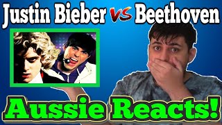 AUSSIE REACTS! Justin Bieber vs Beethoven Epic Rap Battles of History! #EpicRapBattles #ERB