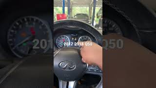 2017 2018 Infiniti Q50 oil reset