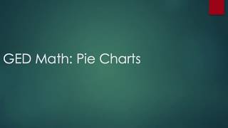 GED Math: Pie Charts