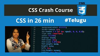 CSS Crash Course For Beginners in Telugu 2020 (Step by Step)