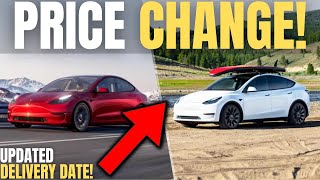 INSANE NEWS! Elon Musk Reveals Delivery Date & PRICE CHANGE Of Tesla Model Y & Model 3!