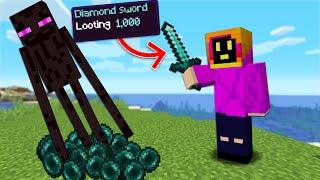Minecraft Hardcore But, I Have Looting 1,000!