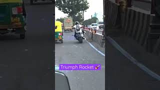 Triumph Rocket 2500 cc engine exhaust  🔥🚀  #triumph #superbike #varanasi