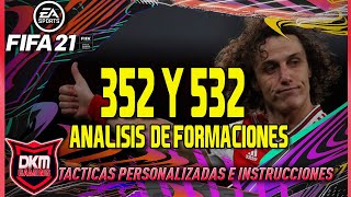 FIFA 21 ULTIMATE TEAM:FORMACIONES Y TACTICAS PERSONALIZASAS 352 y 532