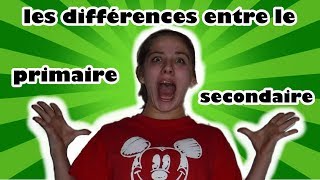 Les différences entre le primaire et le secondaire | La roze des vents