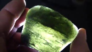 398 cts !!! = 79,7 grams !!! XXXL Green MOLDAVITE tektite from Czech Republic, Dobrkovska Lhotka