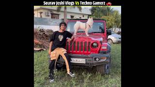 Sourav Joshi Vlogs Vs Techno Gamerz Car Comparison #shorts #souravjoshivlogs #technogamerz