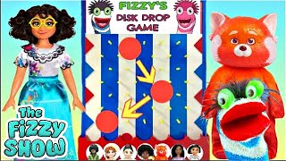 Disney Encanto's Mirabel and Turning Red Play Fizzy's Disk Drop Game