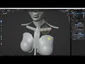 blender 実寸大　第13回 胸部の作成（前半：正面胸部）