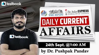 Current Affairs Today | Daily | 24th September Current Affairs 2021 in Hindi & English | Pushpak Sir