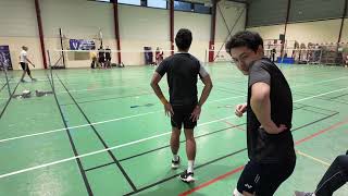 20250111 Badminton Courtry Tournoi Série 2 (D8/D9) Demi-finale David/John Set1