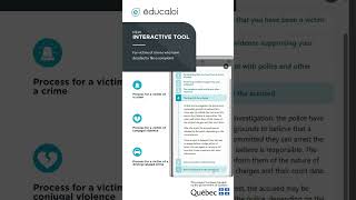 New Interactive Tool - Criminal Justice Process For A Victim Of Crime
